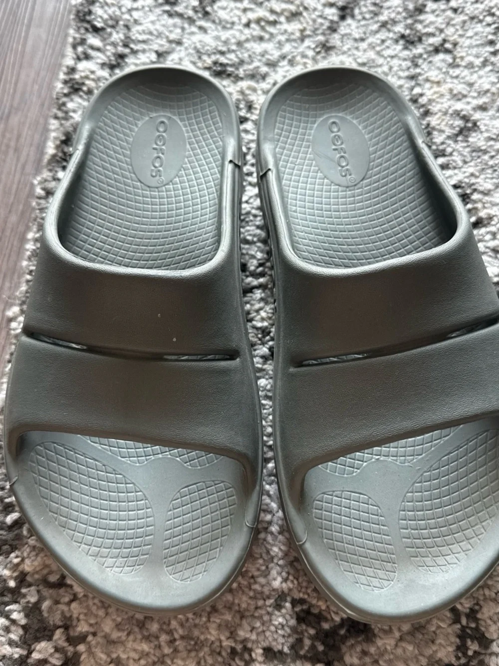 OOFOS Sage Green Recovery Slide